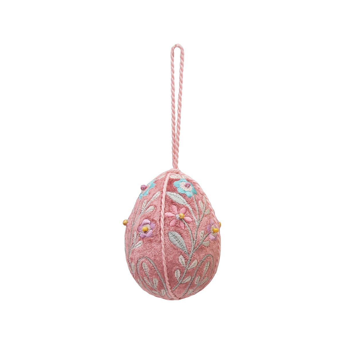 Purple Vintage Velvet Egg Ornament