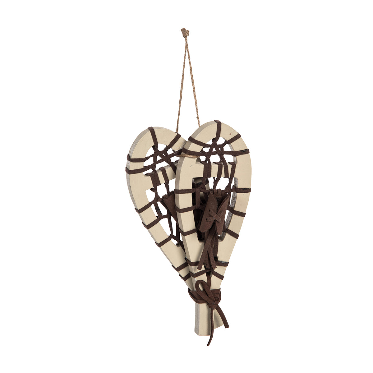 White Snowshoe Ornament