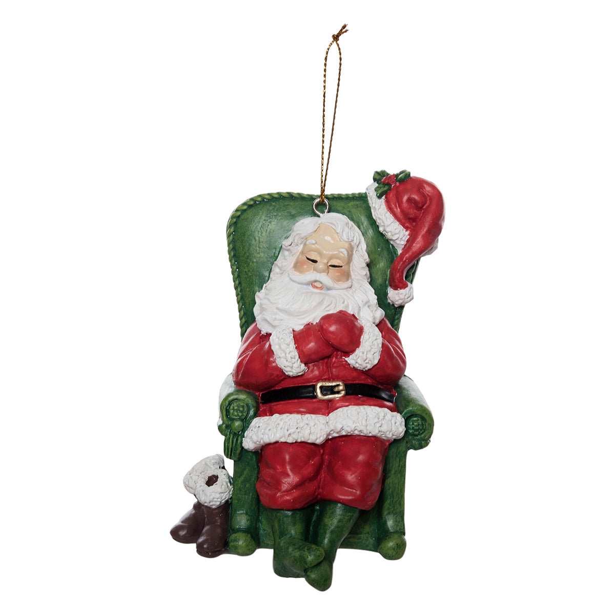 Relaxing Santa Ornament