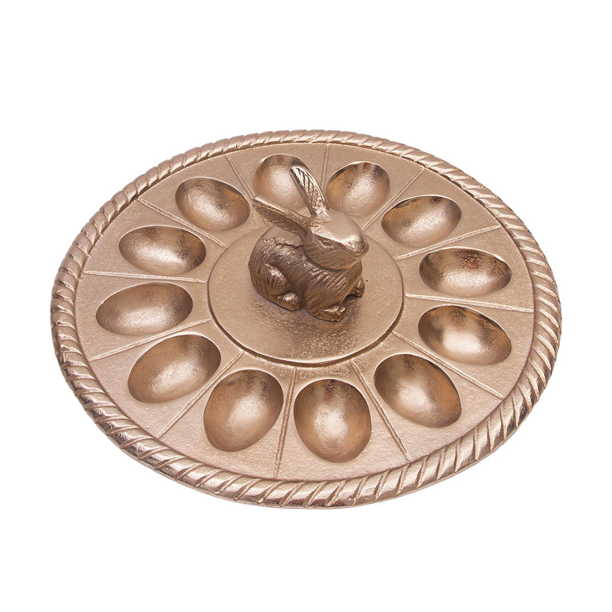 Metal Bunny Egg Plate