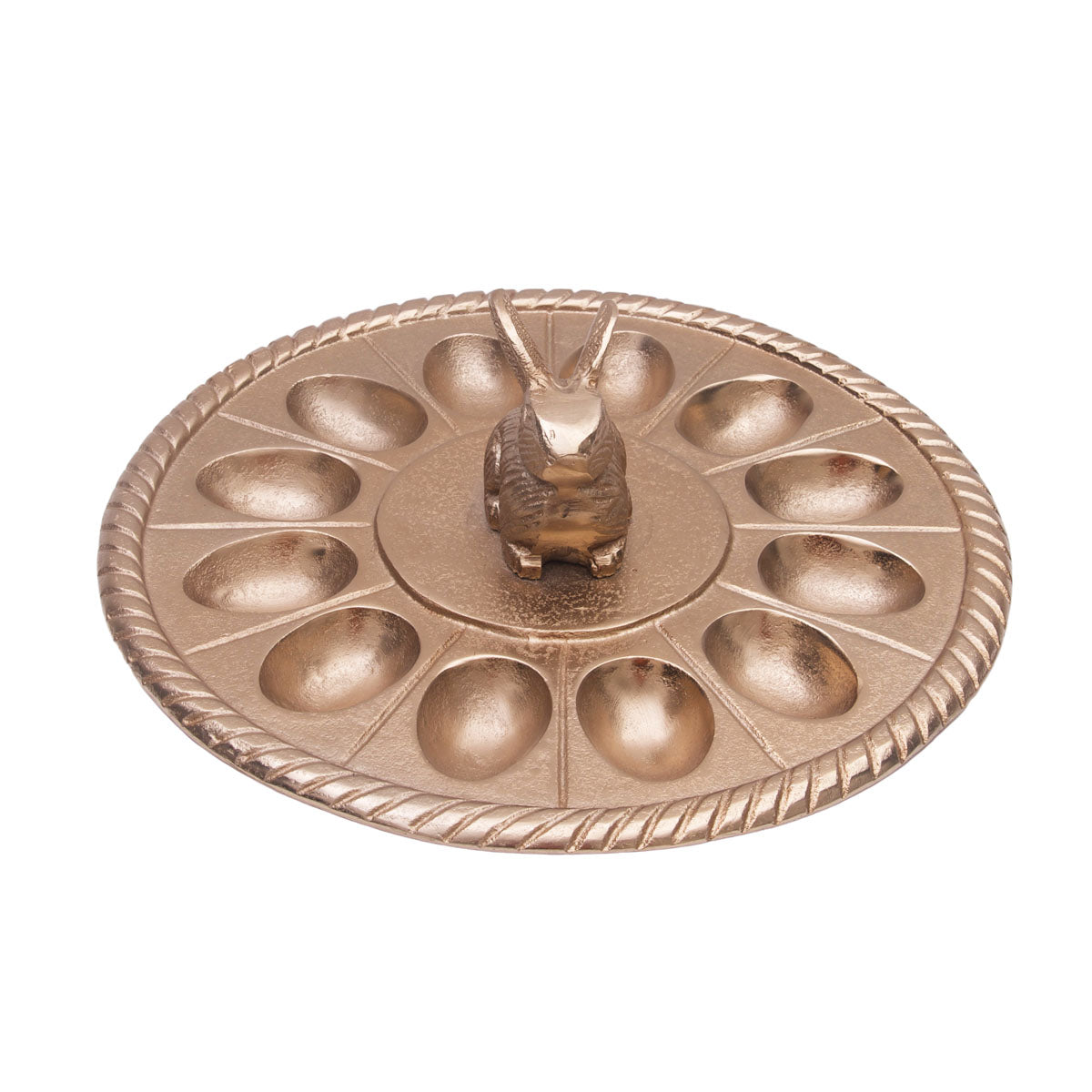 Metal Bunny Egg Plate