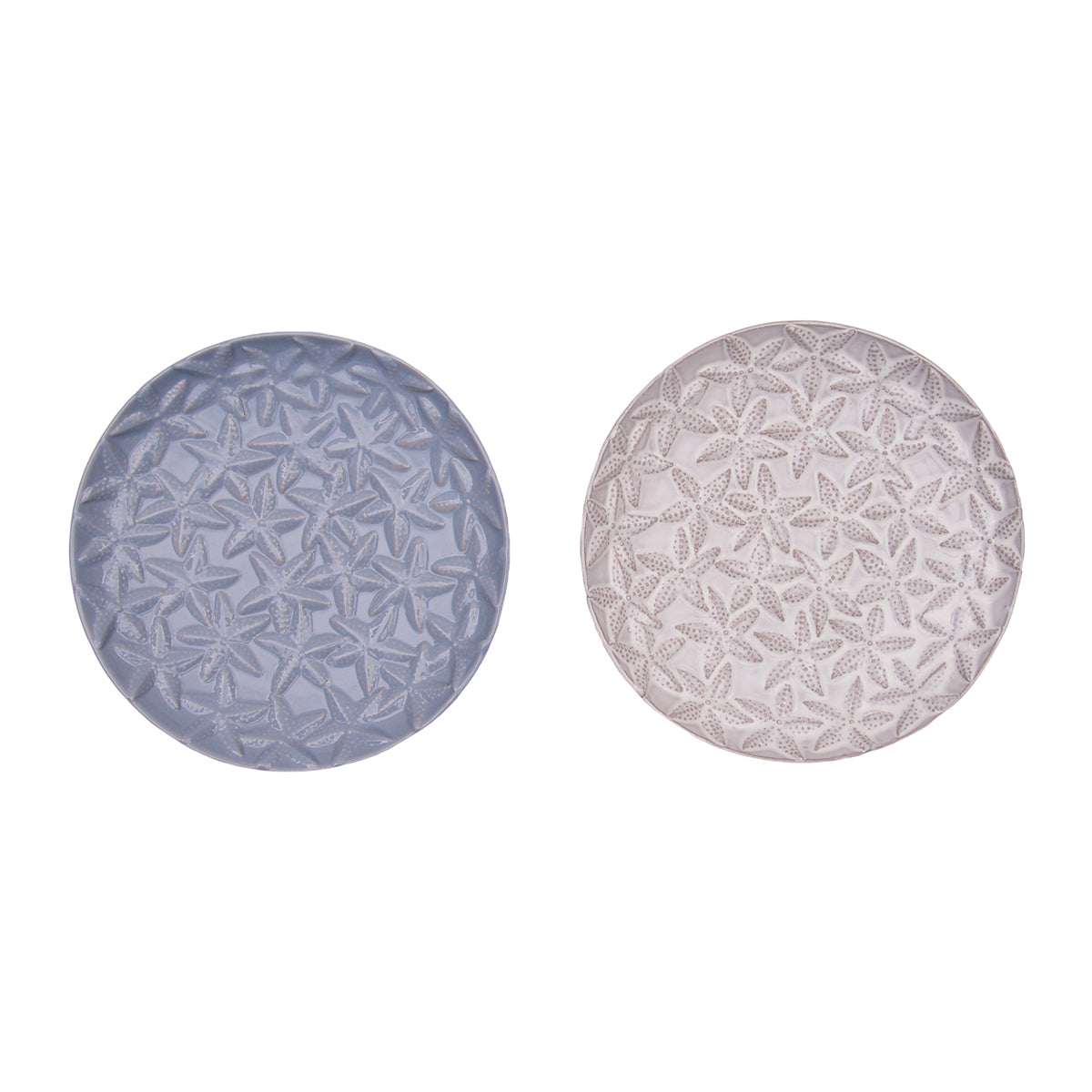 Sea Star Embossed Plate, Asst. of 2