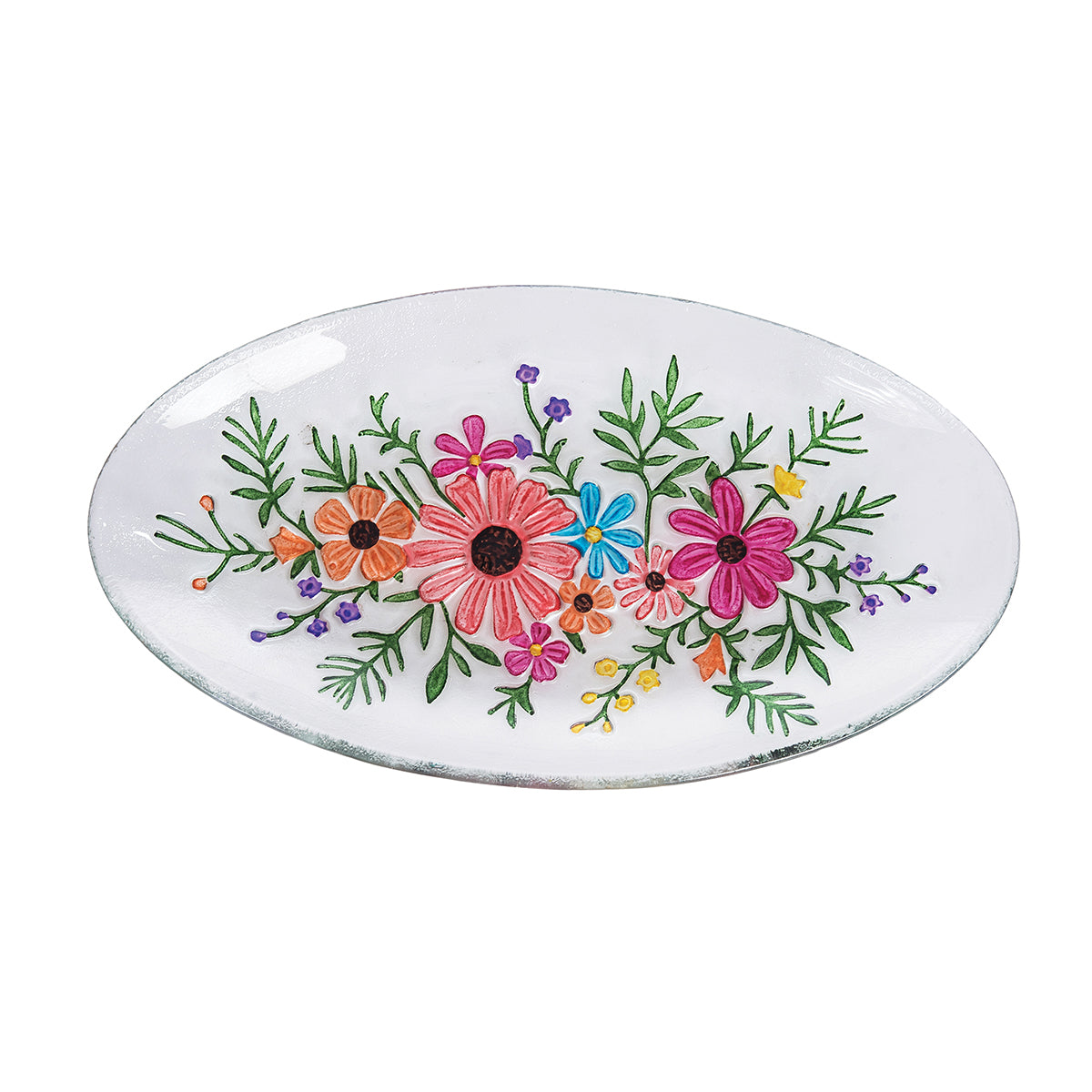Botanical Bouquet Slumped Glass