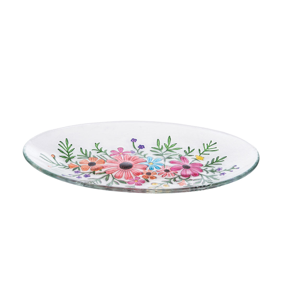 Botanical Bouquet Slumped Glass