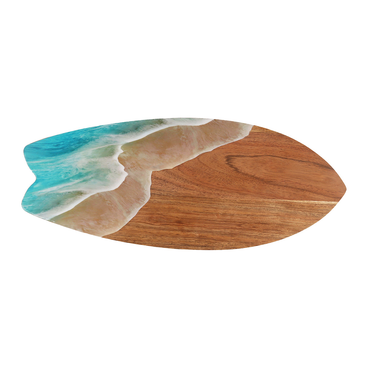 Surfboard Wave Mango Wood Server