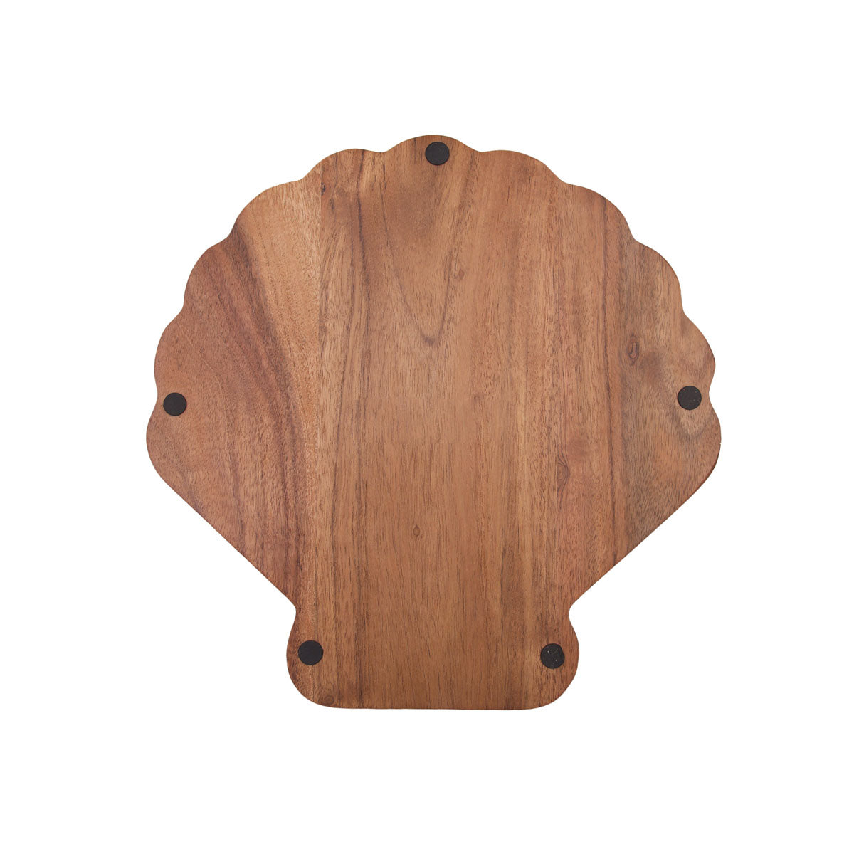 Scallop Acacia Wood Sectional Server