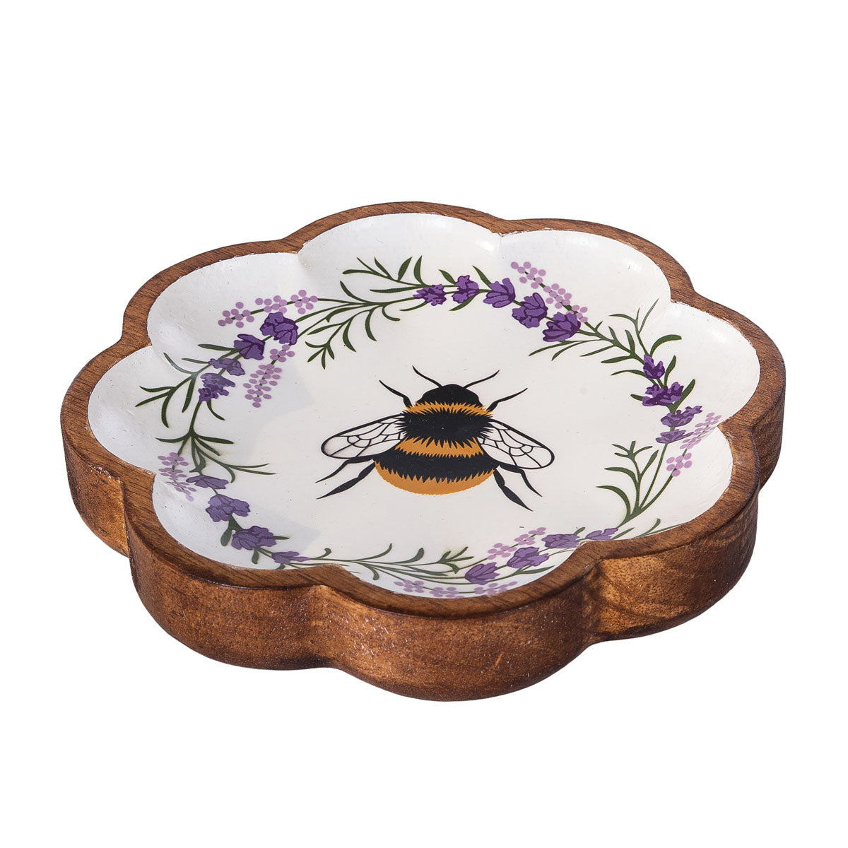 Lavender Bee Wreath Tray