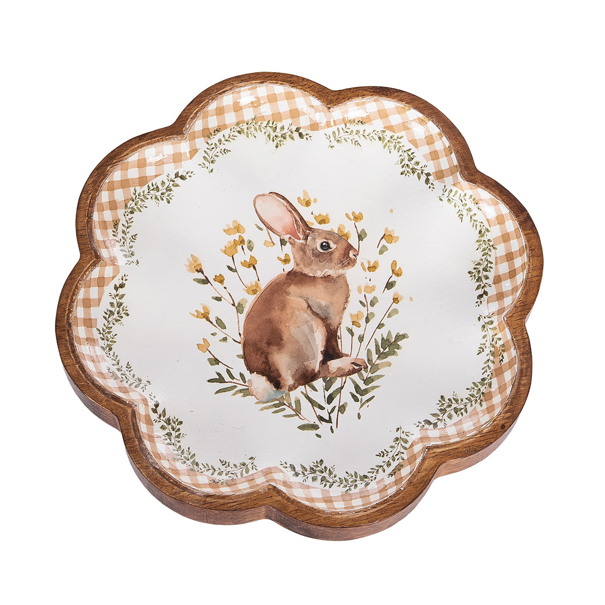 Bunny & Vines Wood Tray