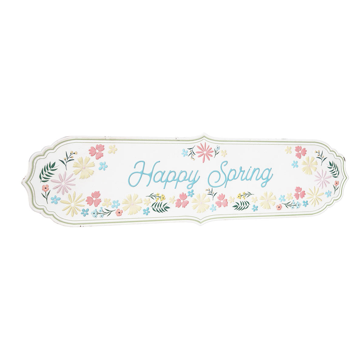 Happy Spring Floral Sign