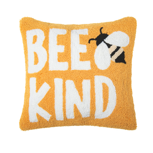 Bee Kind Hooked Pillow