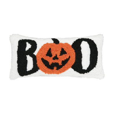 Boo Pumpkin Mini Hooked Pillow