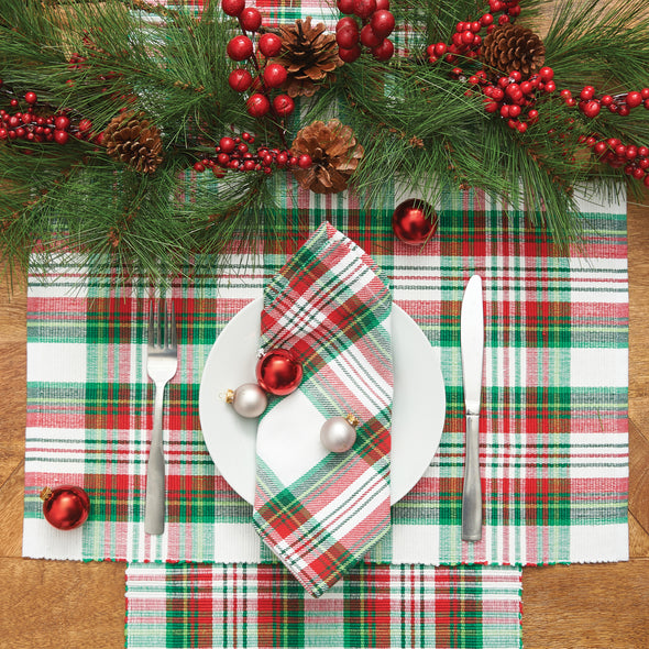 Carter Christmas Plaid Table Linens