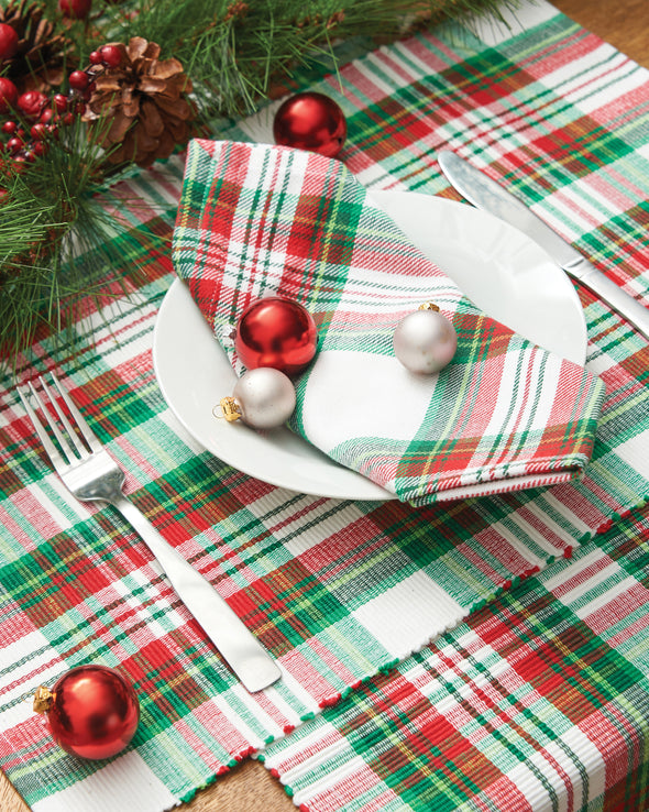 Carter Christmas Plaid Table Linens