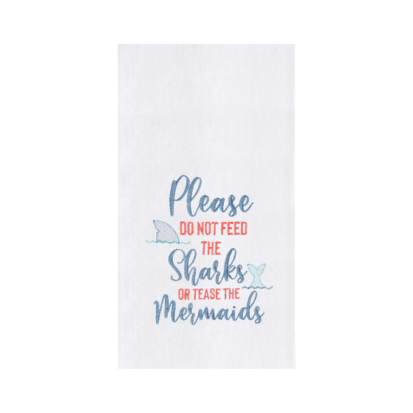 Do Not Feed The Sharks Kitchen Towel