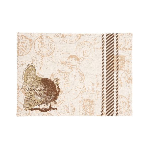 Elegant Turkey printed placemat