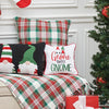 Carter Christmas Plaid Throw, Gnome Sweet Gnome Pillow, Gnome Trio Pillow, Carter Christmas Plaid Pillow, 