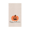 Happy Halloween French Knot kitchen towel