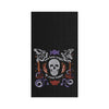 black waffle weave towel with a skull and the phrase you have magic in your bones surrounded by mystical elements