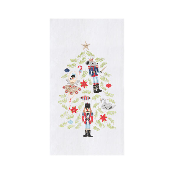 Nutcrackers christmas tree kitchen towel, nutcrackers on a christmas tree 