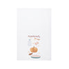 printed flour sack towels featuring ingredients for pumpkin pie with illustrated ingredients and food