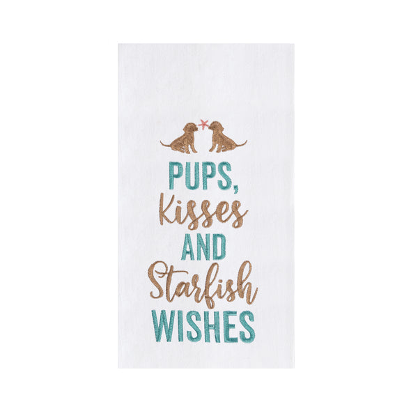 Pups, Kisses, Starfish Wishes Kitchen Towel