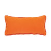 Solid orange back of the Spooky Ghost Hooked Pillow