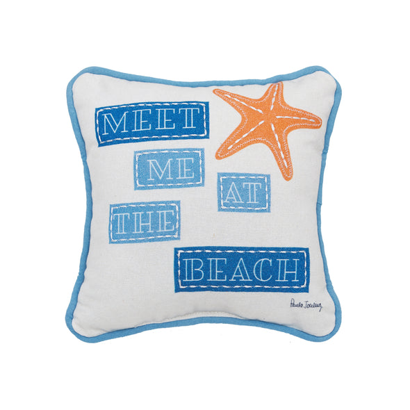 Starfish At the Beach Pillow