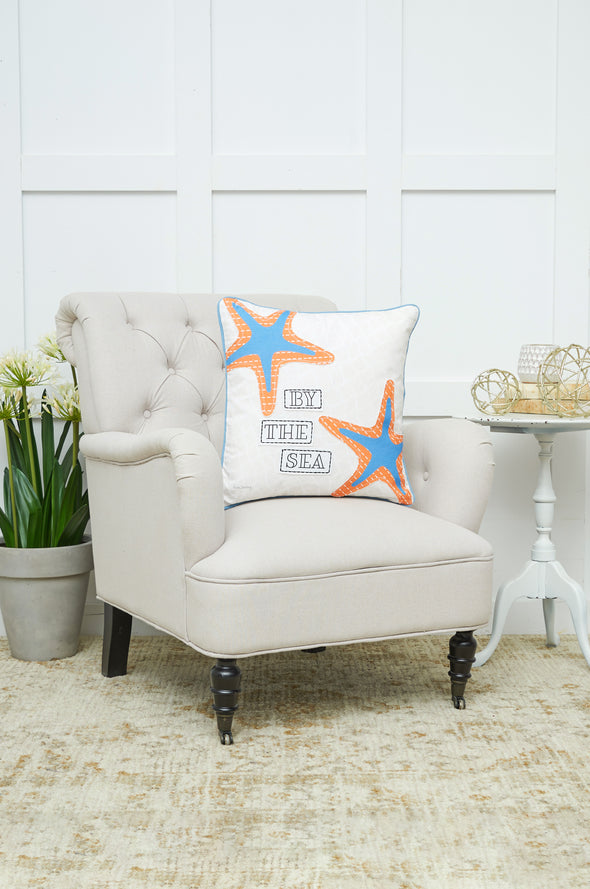 Starfish By The Sea Pillow
