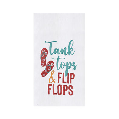Tank Tops & Flip Flops Kitchen Towel