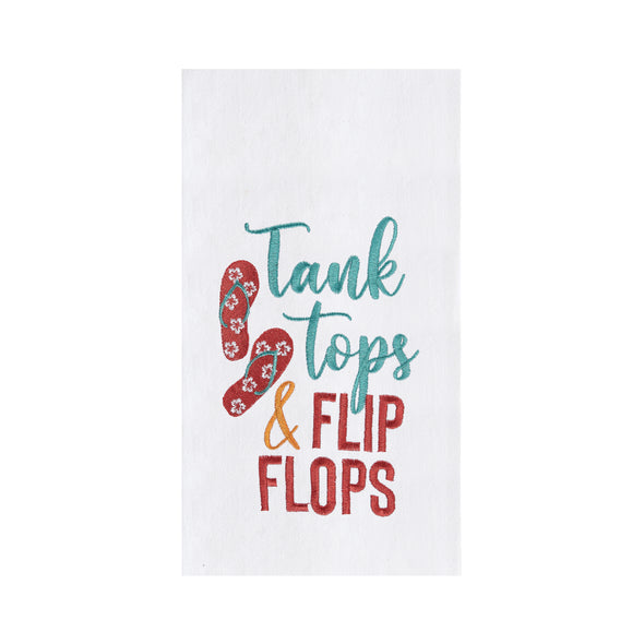 Tank Tops & Flip Flops Kitchen Towel