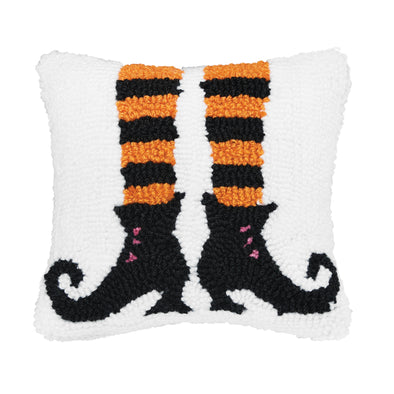 Witch Feet Mini Hooked Pillow
