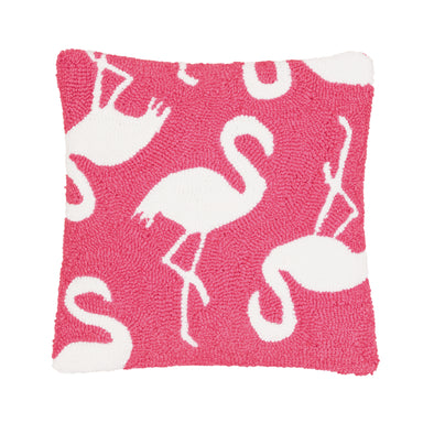 Beachy Flamingo Decorative Pillow
