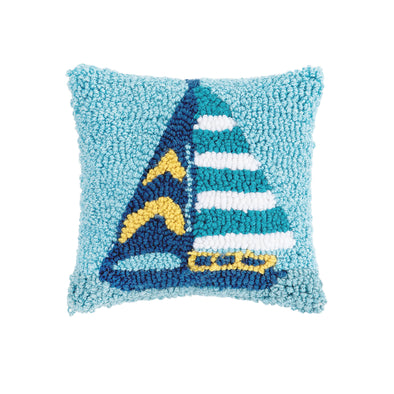 Sailboat Stripe Decorative Pillow