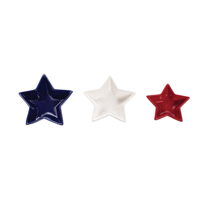 Patriotic Star Dish - Set of 3