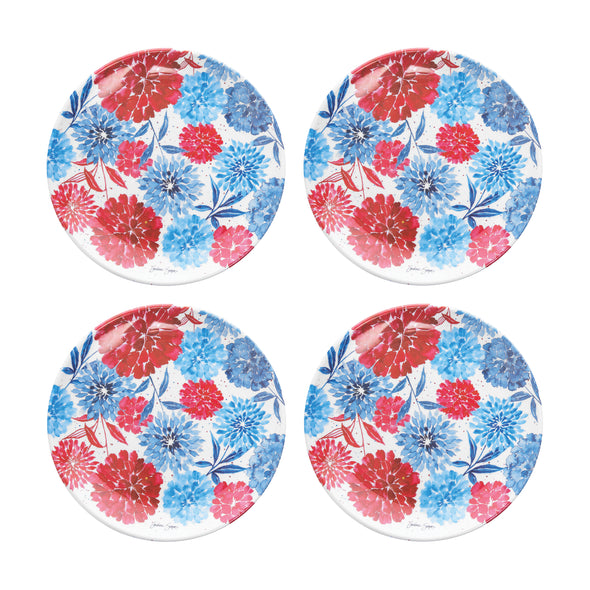 4th of July Dessert Plate, Set of 4