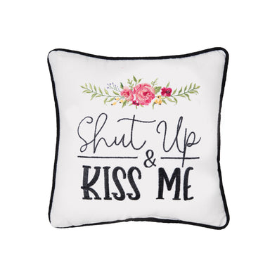Shut Up & Kiss Me Decorative Pillow