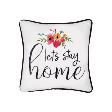 Let's Stay Home Decorative Pillow