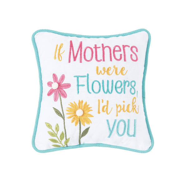Mothers and Flowers Decorative Pillow
