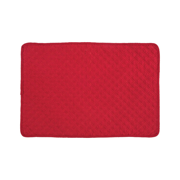 Abbott Scarlet Quilted Table Linens