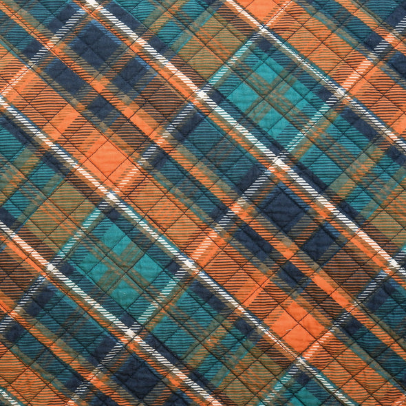 Troy Plaid Quilted Throw