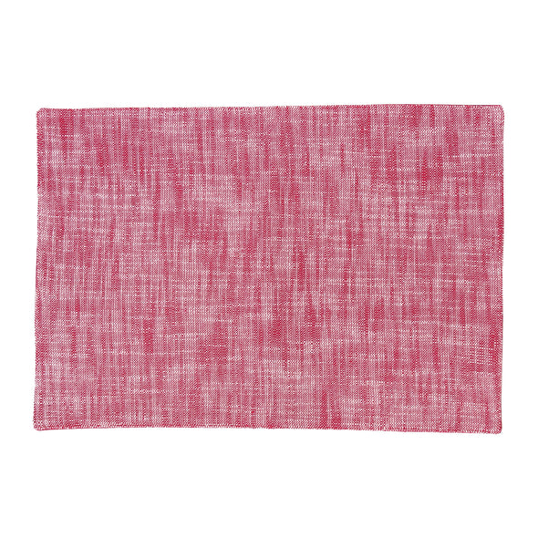 chambray slub red placemat, holiday placemats