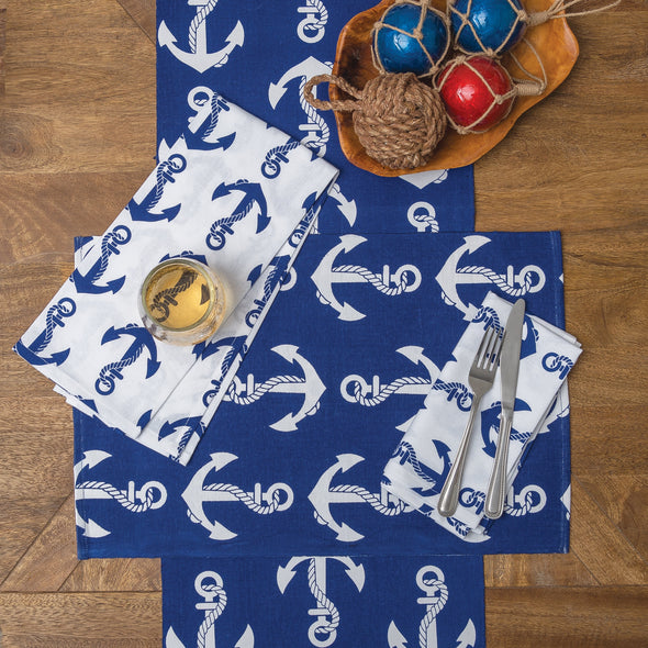 Beachy Anchor Table Linens