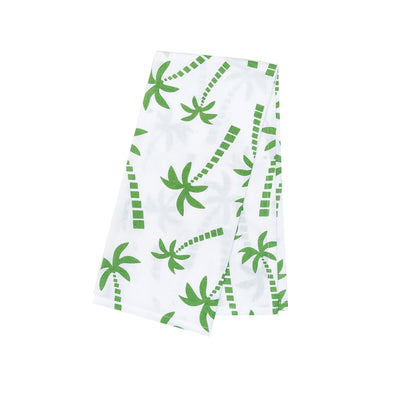 Beachy Palm Trees Woven Kitchen Towel