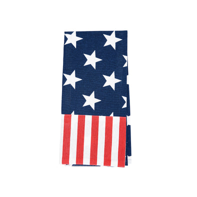 stars and stripes woven kitchen towel