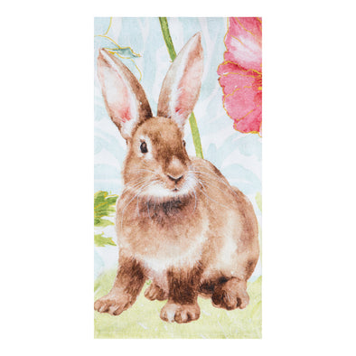 Sitting Bunny Flour Sack Kitchen Towel