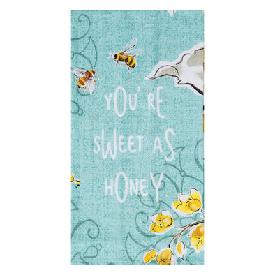 Sweet As Honey Bee Flour Sack Kitchen Towel