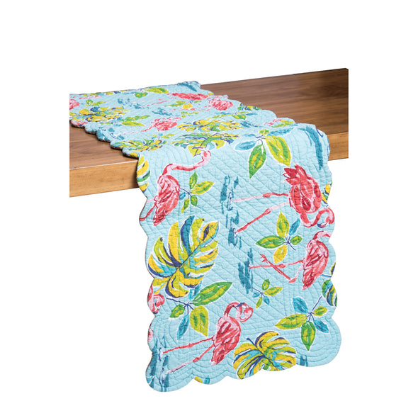 Flamingo Garden Quilted Table Linens