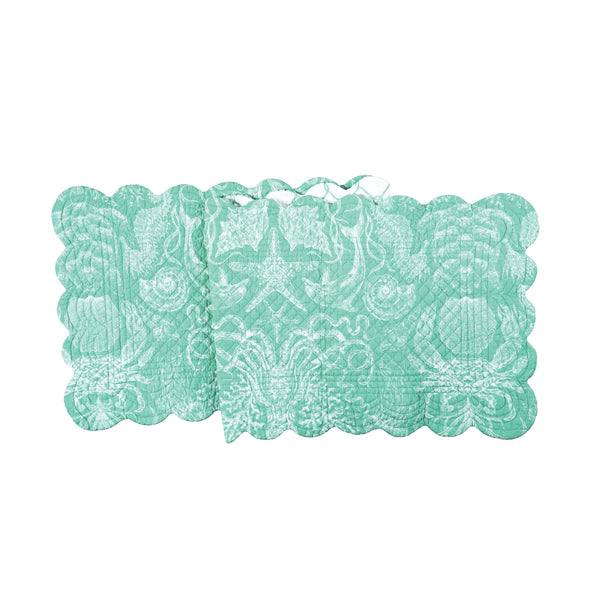 Turquoise Bay Quilted Table Linens