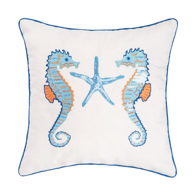 Galapagos Seahorse Decorative Pillow