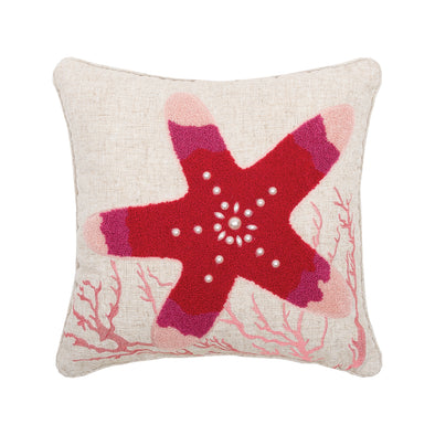 Coral Reef Sea Star Decorative Pillow
